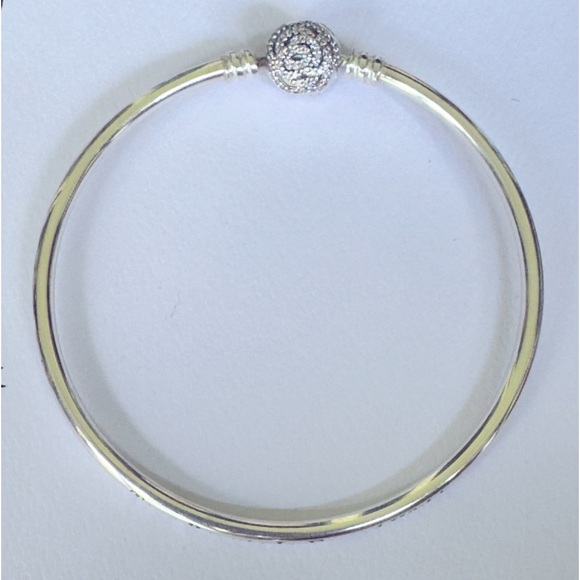 PANDORA Disney Beauty and the Beast Bracelet with Rose Clasp 590748CZ 7.5” - Picture 2 of 7